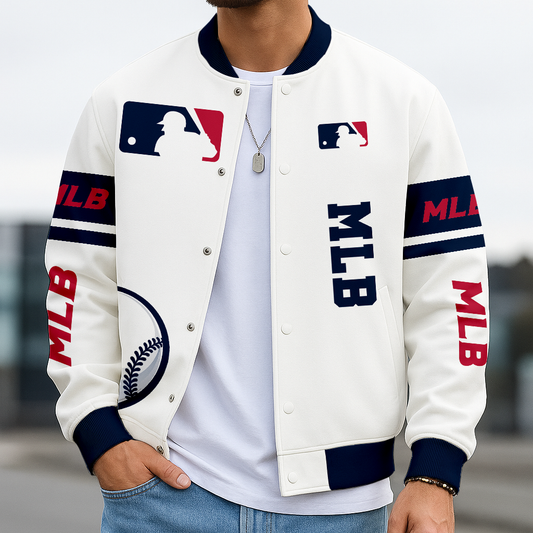 LIMITED EDITION - NEW CUSTOMIZED MLB31 MAJOR LEAGUE BASEBALL BASEBALL JACKET, SATIN VARSITY JACKET