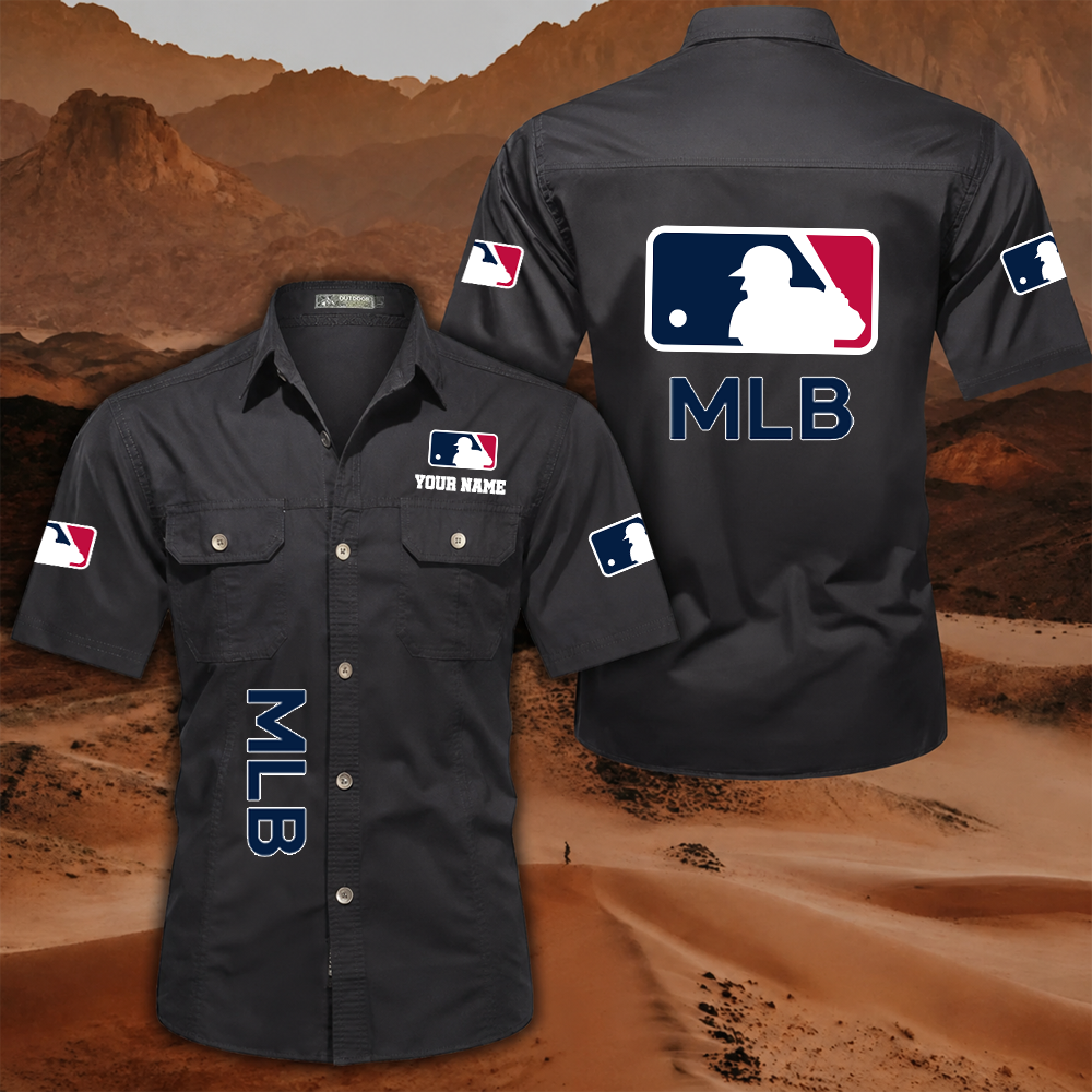 LIMITED EDITION - NEW CUSTOMIZED MLB31 MAJOR LEAGUE BASEBALL MEN'S CARGO SHIRT