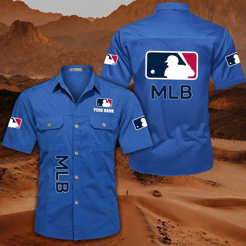 LIMITED EDITION - NEW CUSTOMIZED MLB31 MAJOR LEAGUE BASEBALL MEN'S CARGO SHIRT