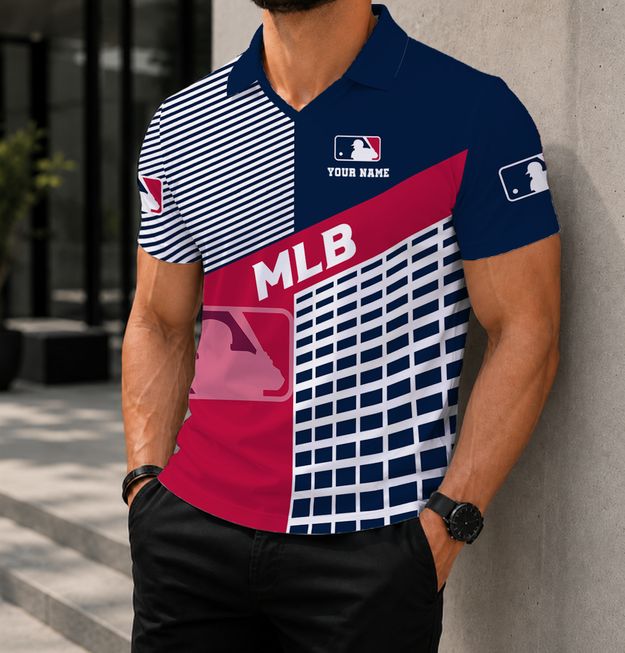LIMITED EDITION - NEW CUSTOMIZED MLB31 MAJOR LEAGUE BASEBALL POLO SHIRT