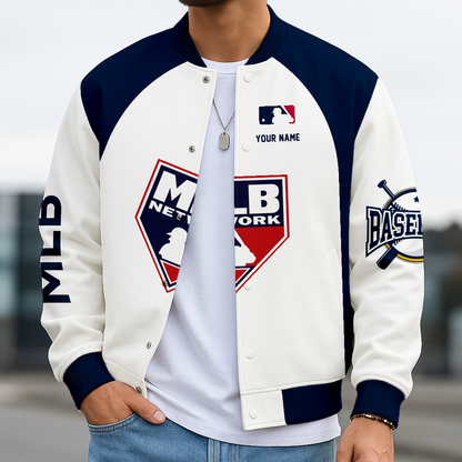 LIMITED EDITION - NEW CUSTOMIZED MLB31 MAJOR LEAGUE BASEBALL BASEBALL JACKET, SATIN VARSITY JACKET
