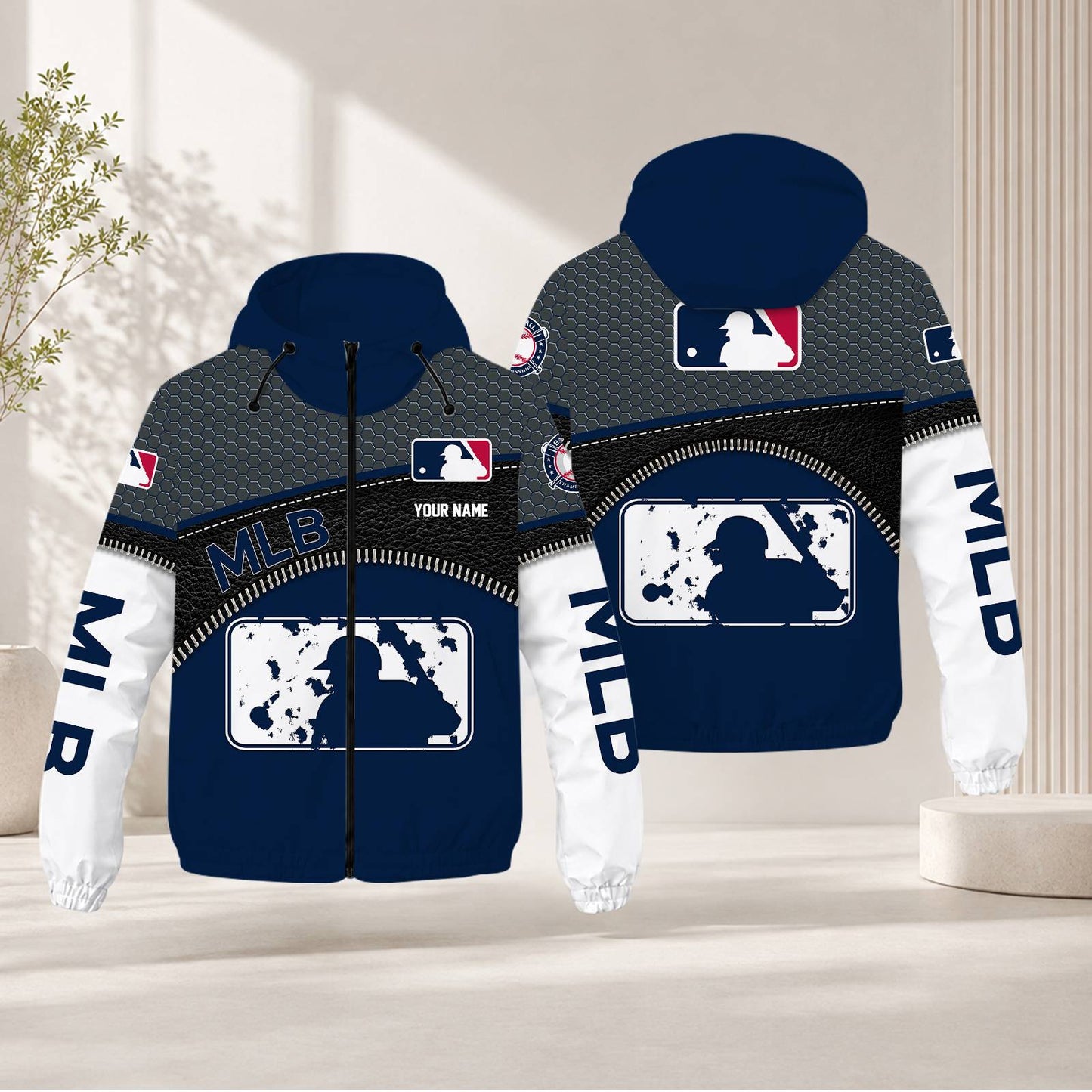 LIMITED EDITION - NEW CUSTOMIZED MLB31 MLB MAJOR LEAGUE BASEBALL WINDBREAKER JACKET