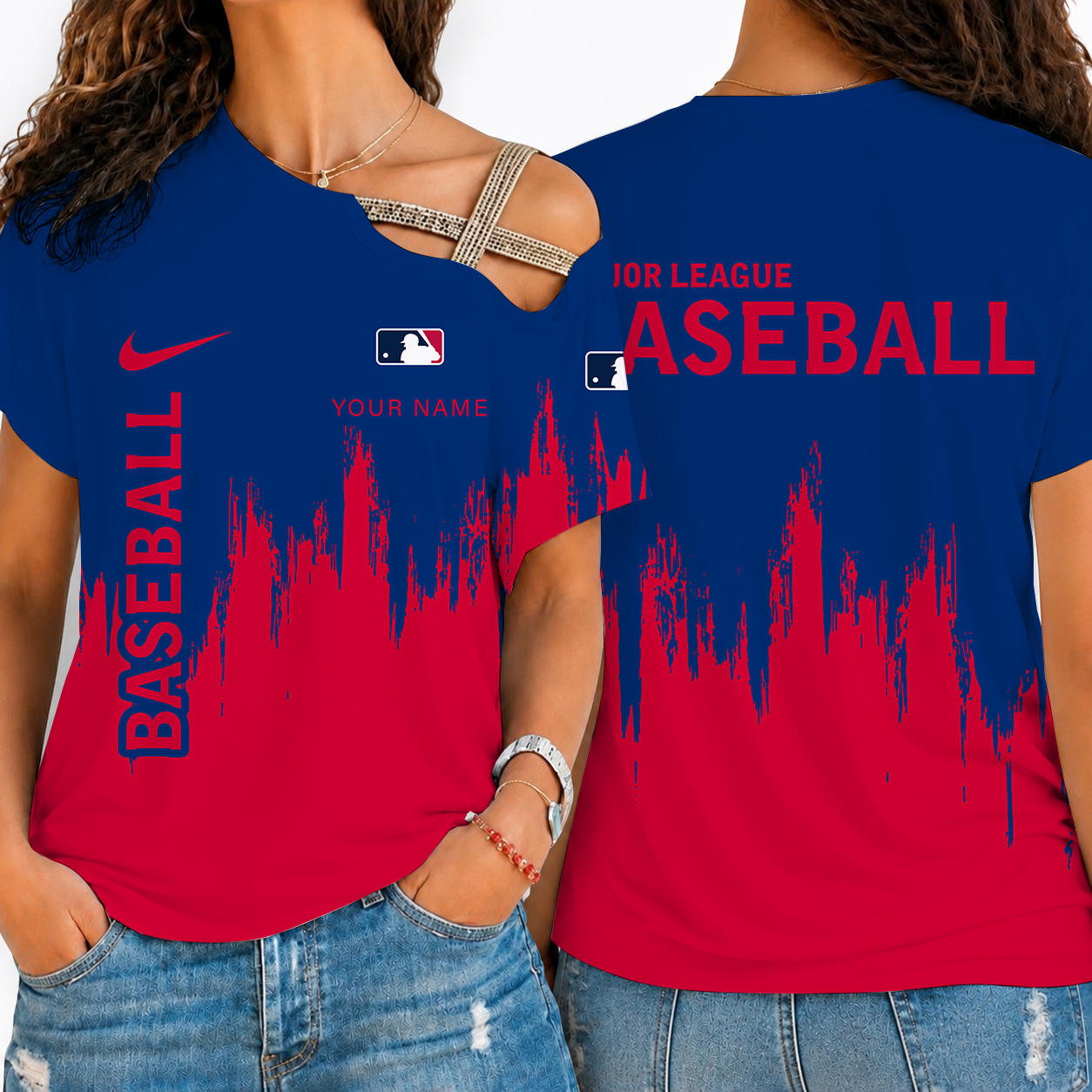 [FLASH SALE] NEW CUSTOMIZED MLB31 MAJOR LEAGUE BASEBALL SHOULDER SHIRT
