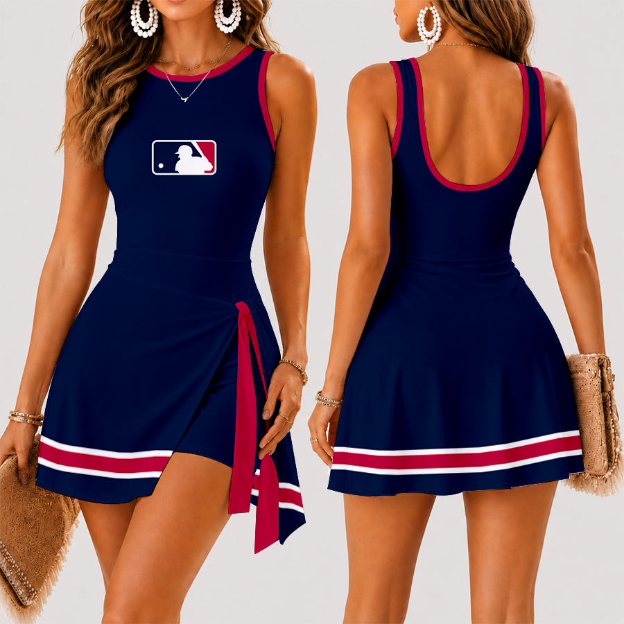 [FLASH SALE] NEW CUSTOMIZED MLB31 MAJOR LEAGUE BASEBALL WOMEN'S SUMMER SKORT DRESS