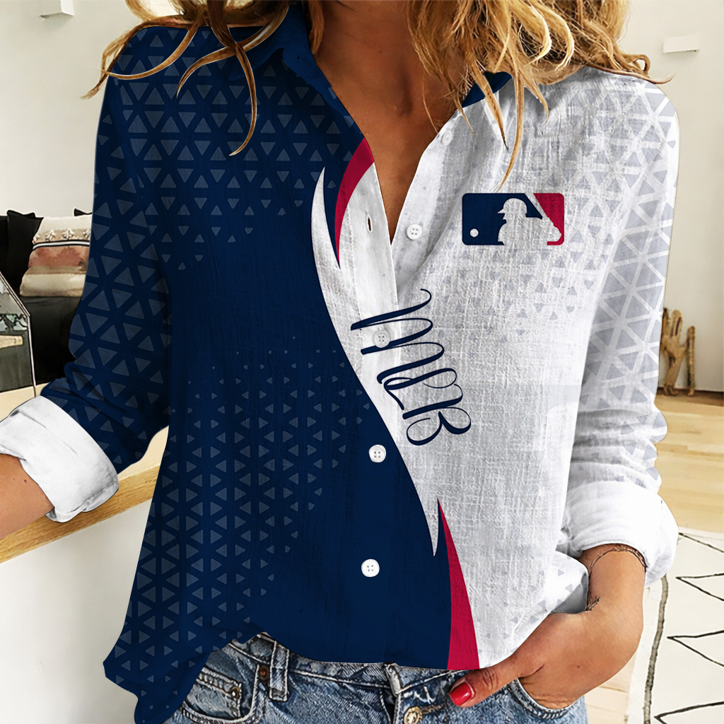 LIMITED EDITION - NEW CUSTOMIZED MLB31 MAJOR LEAGUE BASEBALL WOMEN CASUAL SHIRT