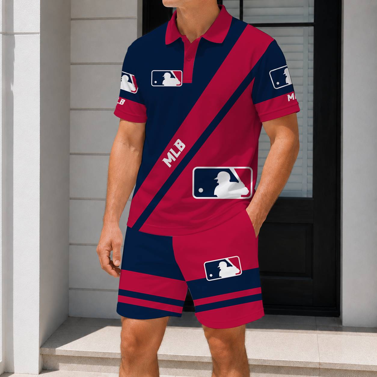 LIMITED EDITION - NEW CUSTOMIZED MLB31 MAJOR LEAGUE BASEBALL POLO & SHORT PANTS SET