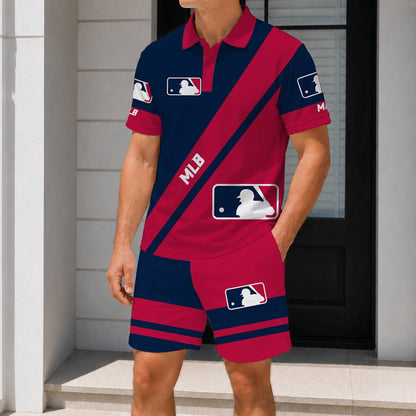 LIMITED EDITION - NEW CUSTOMIZED MLB31 MAJOR LEAGUE BASEBALL POLO & SHORT PANTS SET