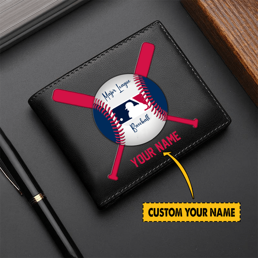 LIMITED EDITION - NEW CUSTOMIZED MLB31 MAJOR LEAGUE BASEBALL LEATHER WALLET