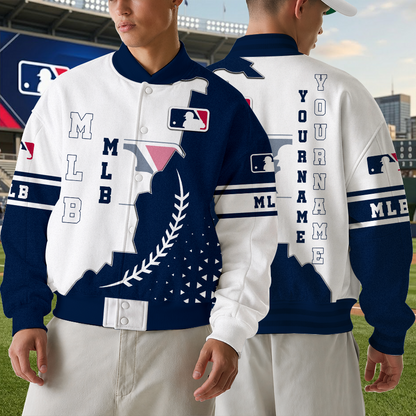 LIMITED EDITION - NEW CUSTOMIZED MLB31 MAJOR LEAGUE BASEBALL SATIN VARSITY & BASEBALL JACKET