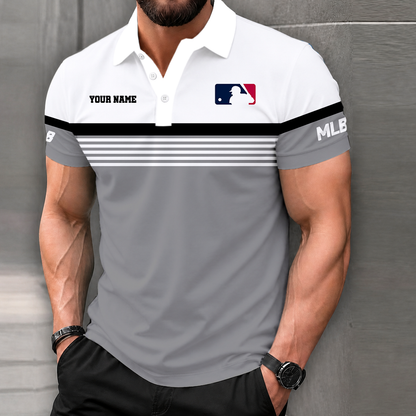 FINAL CLEARANCE - NEW CUSTOMIZED MLB31 MAJOR LEAGUE BASEBALL POLO SHIRT