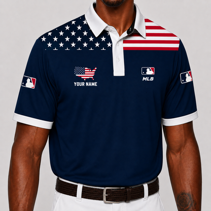 LIMITED EDITION - NEW CUSTOMIZED MLB31 MAJOR LEAGUE BASEBALL POLO SHIRT, ZIP POLO SHIRT & T-SHIRTS