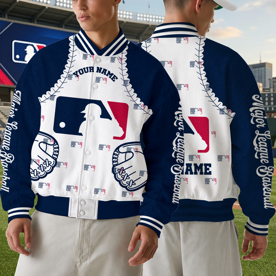 LIMITED EDITION - NEW CUSTOMIZED MLB31 MAJOR LEAGUE BASEBALL SATIN VARSITY & BASEBALL JACKET