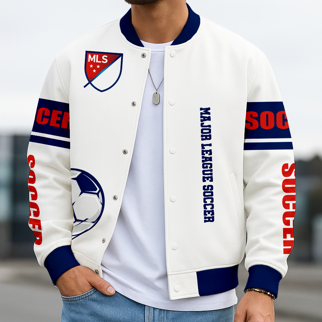 TOP SELLING - NEW CUSTOMIZED MLS31 MAJOR LEAGUE SOCCER SATIN VARSITY & BASEBALL JACKET