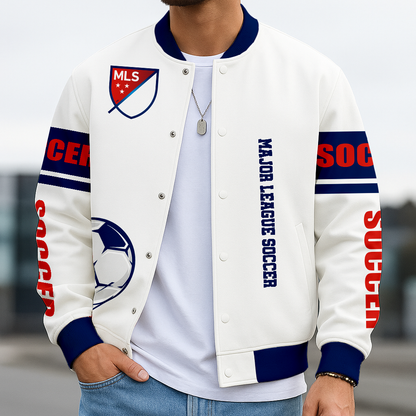 TOP SELLING - NEW CUSTOMIZED MLS31 MAJOR LEAGUE SOCCER SATIN VARSITY & BASEBALL JACKET