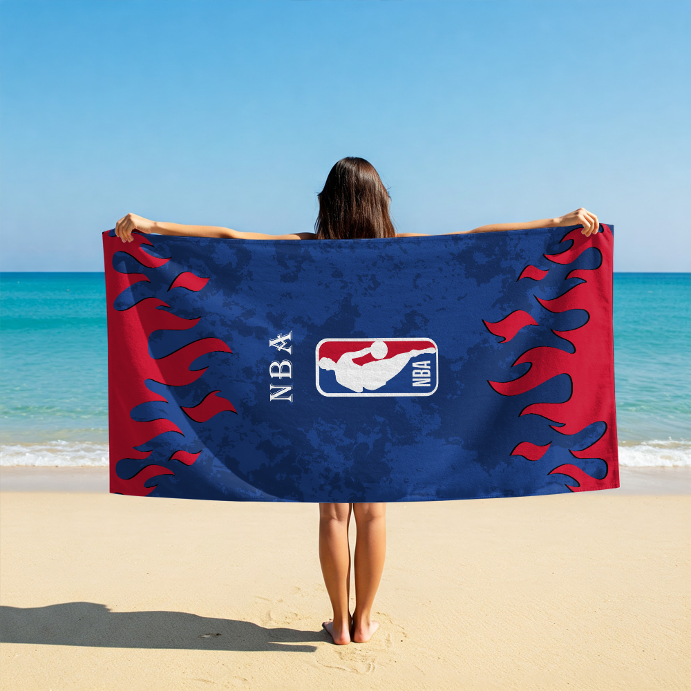 LIMITED EDITION - NEW CUSTOMIZED NBA31 NATIONAL BASKETBALL ASSOCIATION BEACH TOWEL FOR FAN