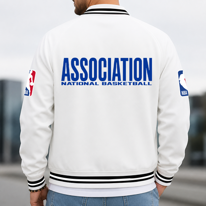[HOT DEAL] NEW CUSTOMIZED NBA31 NATIONAL BASKETBALL ASSOCIATION MULTICOLOR MEN'S CASUAL JACKET