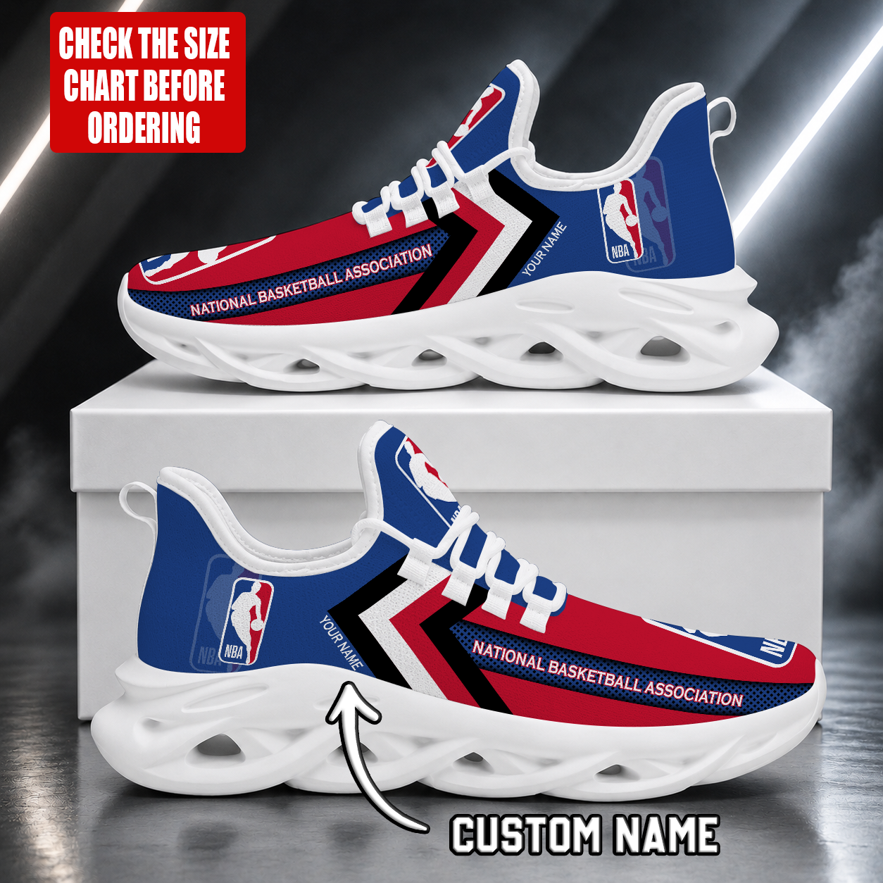 FINAL SALE - NEW CUSTOMIZED NBA31 NATIONAL BASKETBALL ASSOCIATION MAX SOUL SHOES