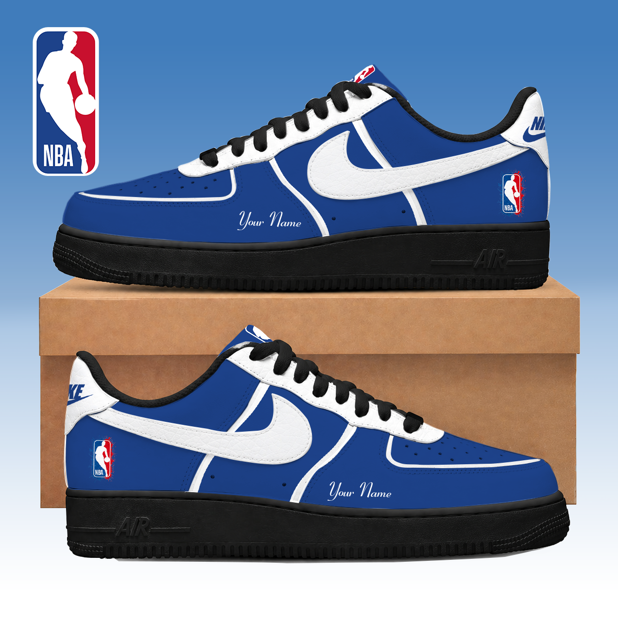 LIMITED EDITION - NEW CUSTOMIZED NBA31 NBA NATIONAL BASKETBALL ASSOCIATION AF1 SNEAKERS