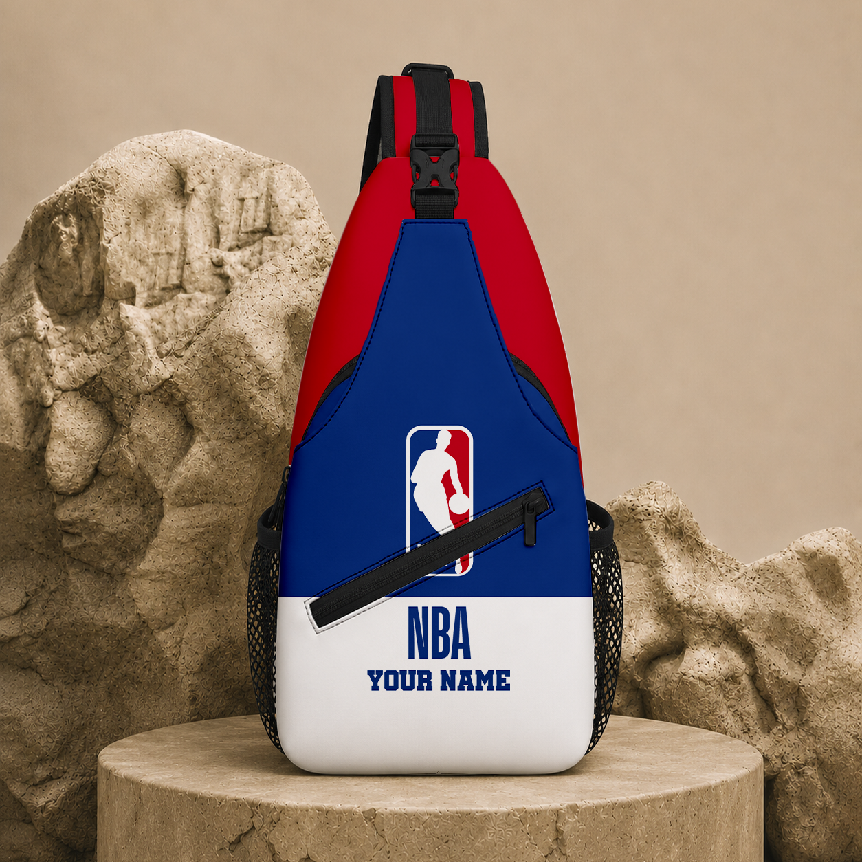 LIMITED EDITION - NEW CUSTOMIZED NBA31 NATIONAL BASKETBALL ASSOCIATION SLING BAG
