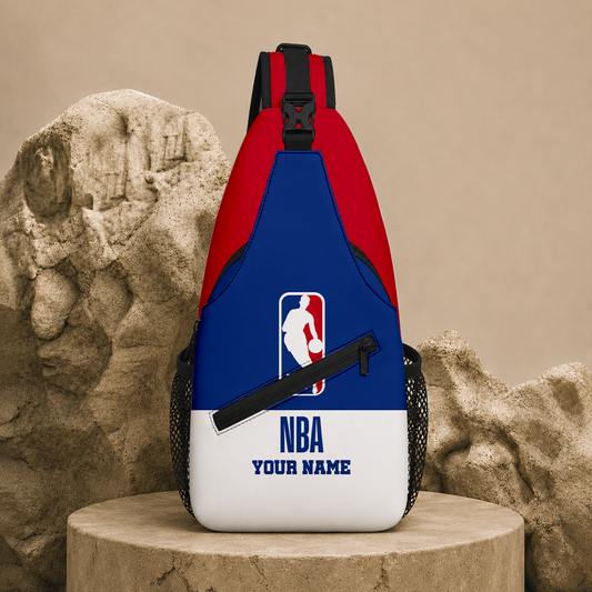 LIMITED EDITION - NEW CUSTOMIZED NBA31 NATIONAL BASKETBALL ASSOCIATION SLING BAG