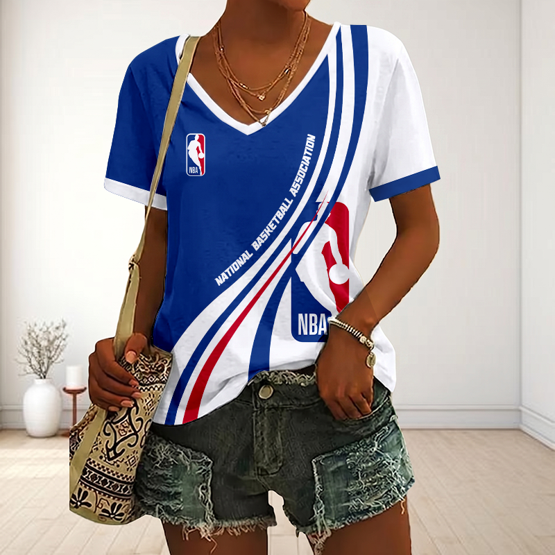 LIMITED EDITION - NEW CUSTOMIZED NBA31 NATIONAL BASKETBALL ASSOCIATION V-NECK FEMALE SHIRT