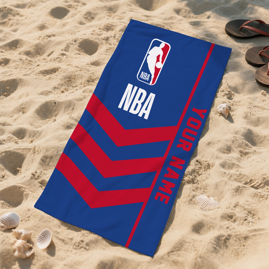 LIMITED EDITION - NEW CUSTOMIZED NBA31 NATIONAL BASKETBALL ASSOCIATION BEACH TOWEL FOR FAN