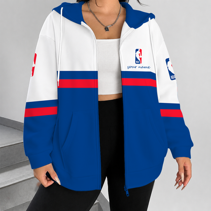 [HOT DEAL] NEW CUSTOMIZED NBA31 NATIONAL BASKETBALL ASSOCIATION ZIP HOODIE