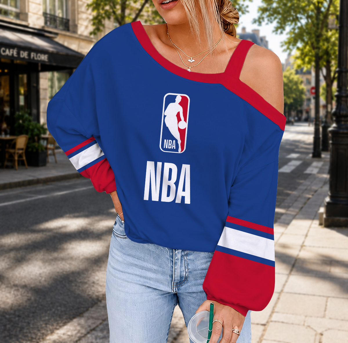 LIMITED EDITION - NEW CUSTOMIZED NBA31 NATIONAL BASKETBALL ASSOCIATION DROP SHOULDER SWEATSHIRT