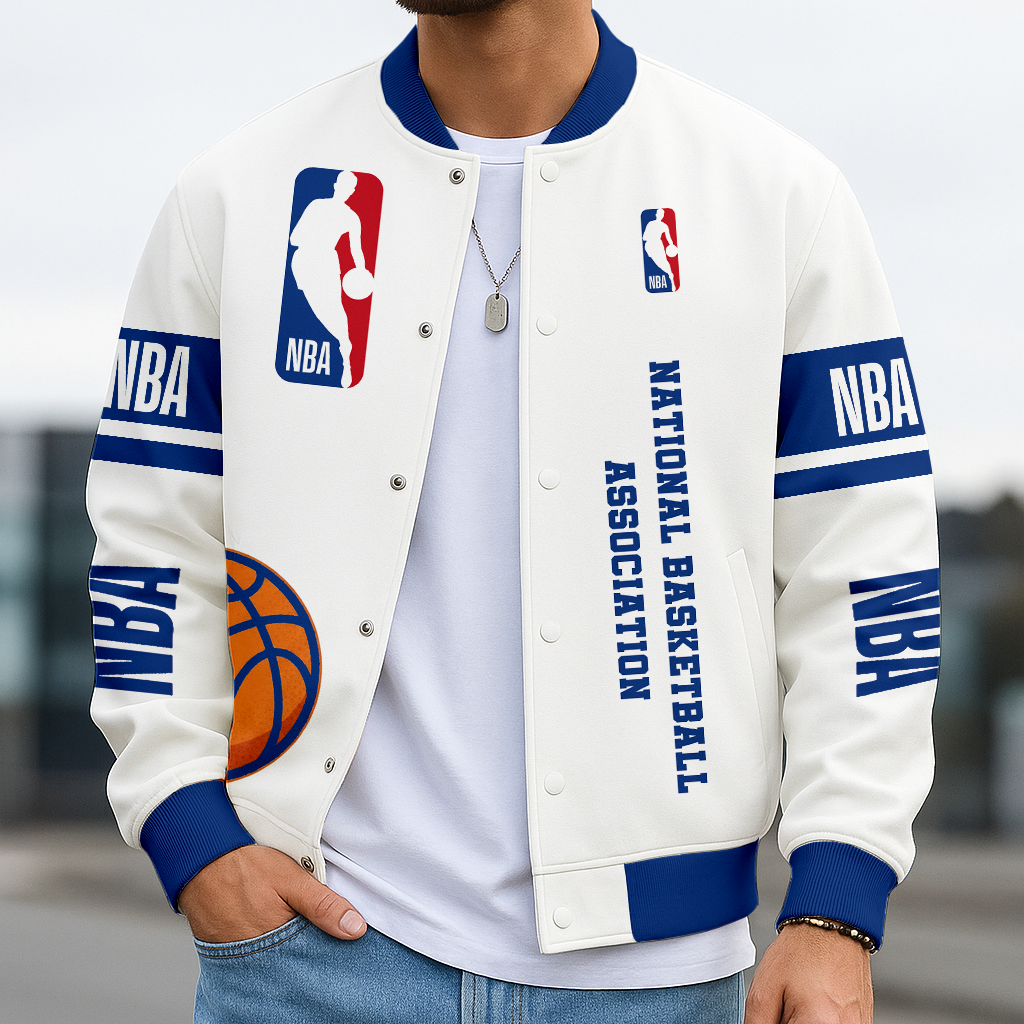 LIMITED EDITION - NEW CUSTOMIZED NBA31 NATIONAL BASKETBALL ASSOCIATION BASEBALL JACKET