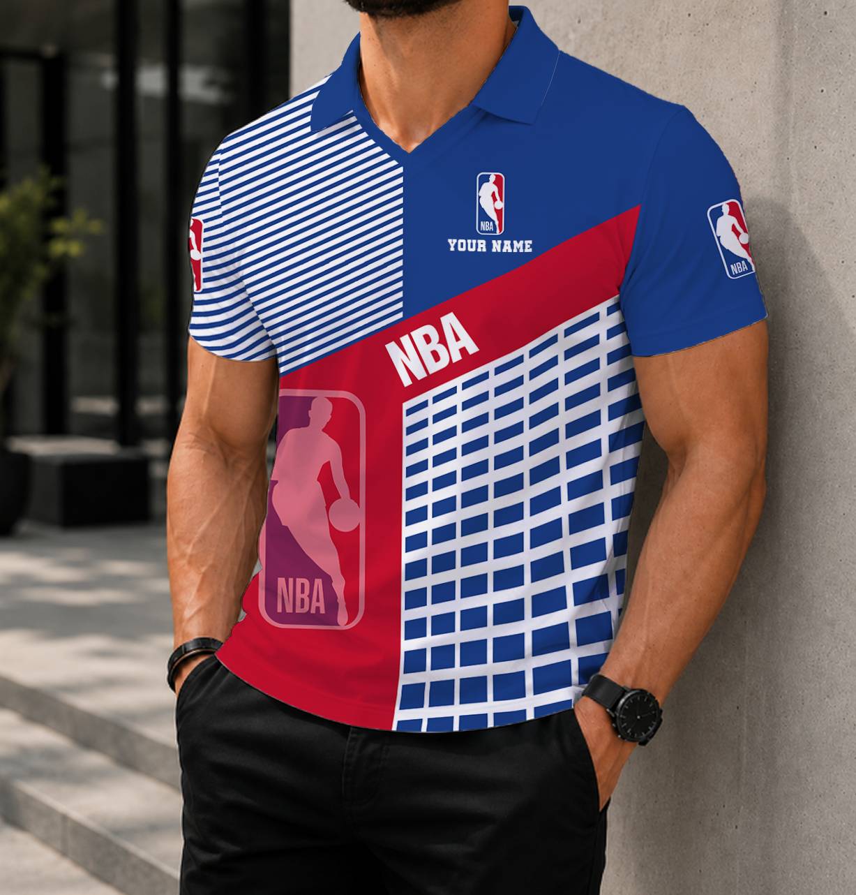 LIMITED EDITION - NEW CUSTOMIZED NBA31 NATIONAL BASKETBALL ASSOCIATION POLO SHIRT