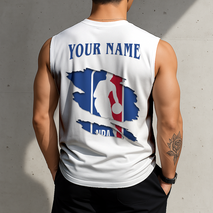 LIMITED EDITION - NEW CUSTOMIZED NBA31 NATIONAL BASKETBALL ASSOCIATION TANKTOP & GYM SHIRT