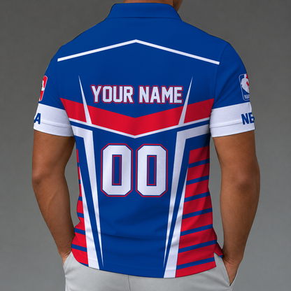 [HOT DEAL] NEW CUSTOMIZED NBA31 NATIONAL BASKETBALL ASSOCIATION ZIP POLO SHIRT