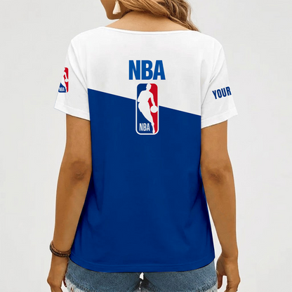[HOT DEAL] NEW CUSTOMIZED NBA31 NATIONAL BASKETBALL ASSOCIATION V-NECK FEMALE SHIRT