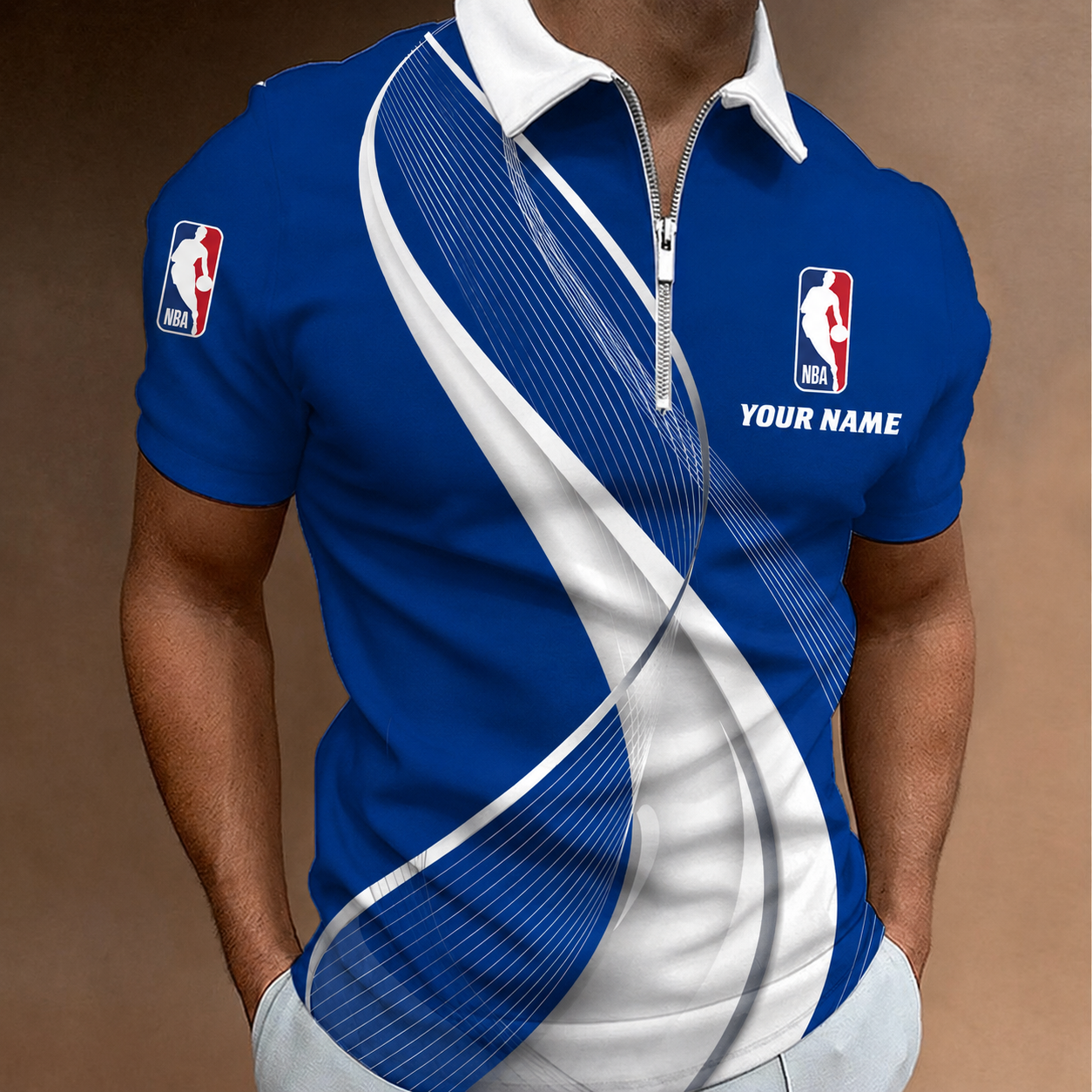 LIMITED EDITION - NEW CUSTOMIZED NBA31 NATIONAL BASKETBALL ASSOCIATION POLO SHIRT, ZIP POLO SHIRT & T-SHIRTS