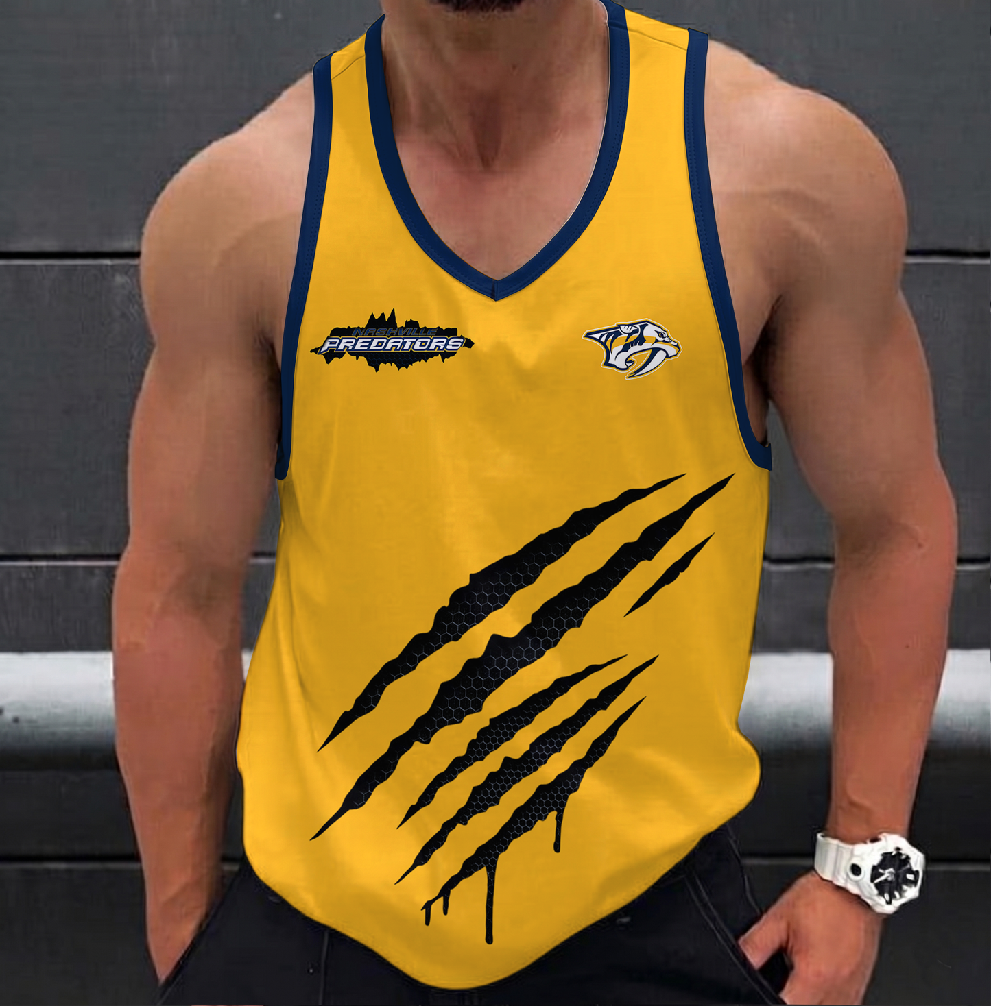 LIMITED EDITION - NEW CUSTOMIZED NHL31 NVP NASHVILLE PREDATORS UNISEX TANK TOP