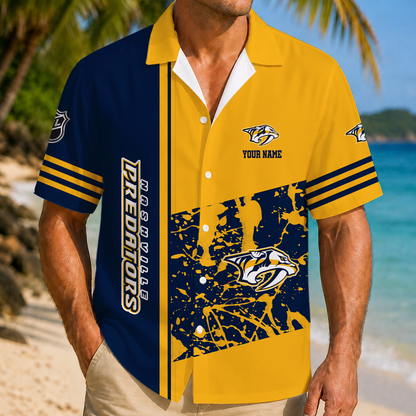 LIMITED EDITION - NEW CUSTOMIZED NHL31 NVP NASHVILLE PREDATORS UNISEX HAWAIIAN SHIRT