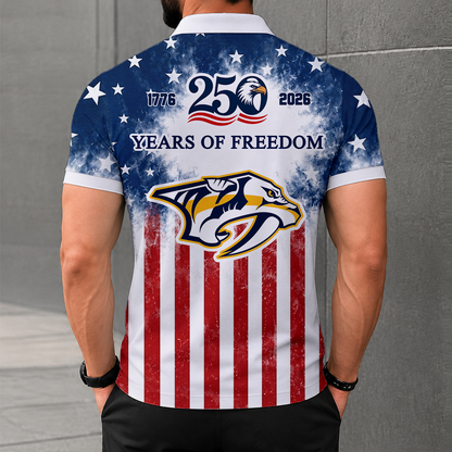 LIMITED EDITION - NEW CUSTOMIZED NHL31 NVP NASHVILLE PREDATORS POLO SHIRT, ZIP POLO SHIRT & T-SHIRTS