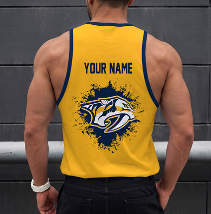 LIMITED EDITION - NEW CUSTOMIZED NHL31 NVP NASHVILLE PREDATORS UNISEX TANK TOP