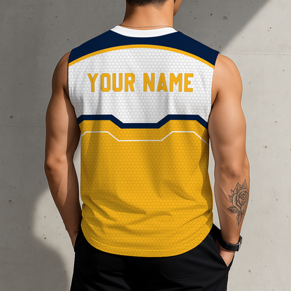 SPECIAL EDITION - NEW CUSTOMIZED NHL31 NVP NASHVILLE PREDATORS MEN'S GYM SHIRT