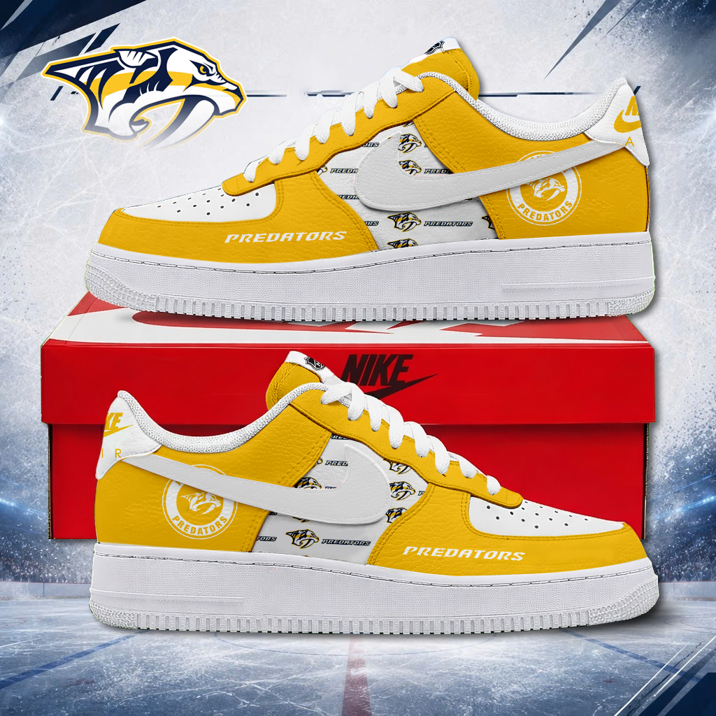 MEGA SALE - NEW CUSTOMIZED NHL31 NVP NASHVILLE PREDATORS AF1 SHOES