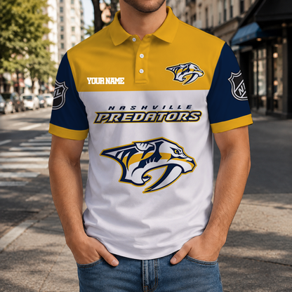 EXCLUSIVE EDITION - NEW CUSTOMIZED NHL31 NVP NASHVILLE PREDATORS T-SHIRT, POLO SHIRT, ZIP POLO SHIRT, SWEATSHIRT, HOODIE & ZIP HOODIE