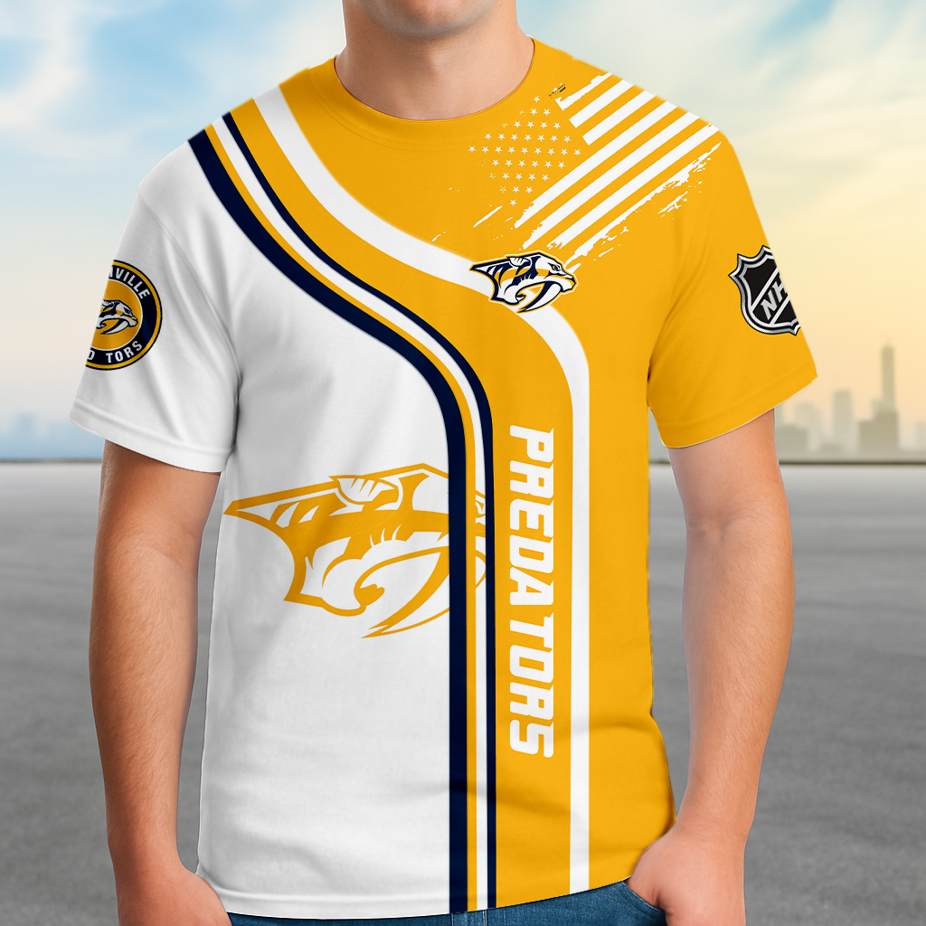 ELITE EDITION - NEW CUSTOMIZED NHL31 NVP NASHVILLE PREDATORS POLO SHIRT, ZIP POLO SHIRT & T-SHIRTS