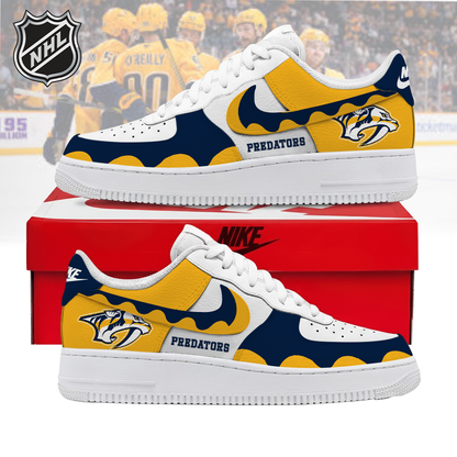 VIRAL EDITION - NEW CUSTOMIZED NHL31 NVP NASHVILLE PREDATORS AF1 SHOES