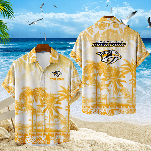 LIMITED EDITION - NEW CUSTOMIZED NHL31 NVP NASHVILLE PREDATORS UNISEX HAWAIIAN SHIRT