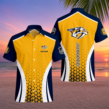 LIMITED EDITION - NEW CUSTOMIZED NHL31 NVP NASHVILLE PREDATORS UNISEX HAWAIIAN SHIRT