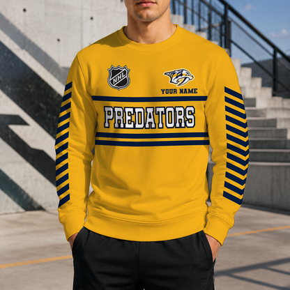 VIRAL EDITION - NEW CUSTOMIZED NHL31 NVP NASHVILLE PREDATORS UNISEX SWEATSHIRT