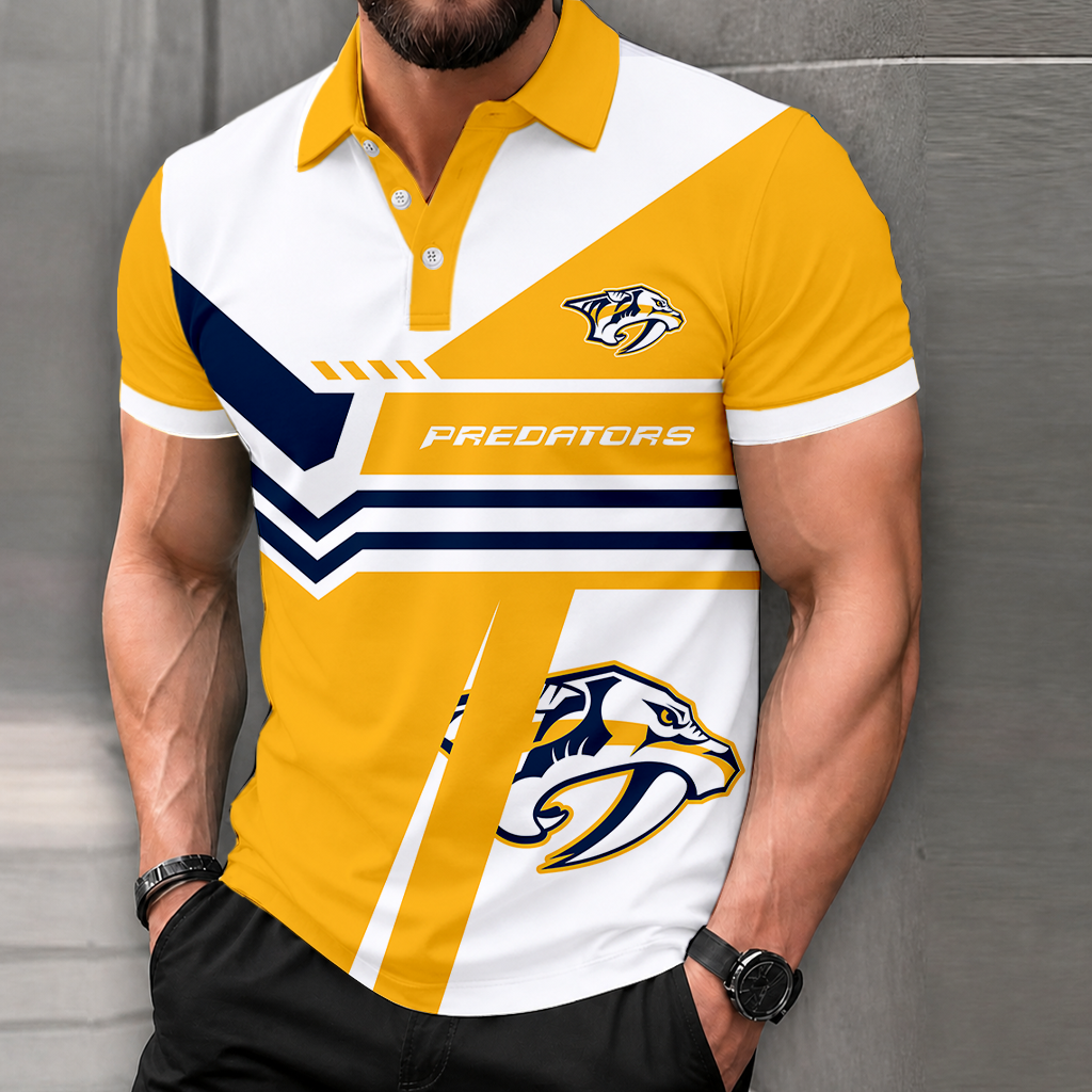 LIMITED EDITION - NEW CUSTOMIZED NHL31 NVP NASHVILLE PREDATORS POLO SHIRT, ZIP POLO SHIRT & T-SHIRTS