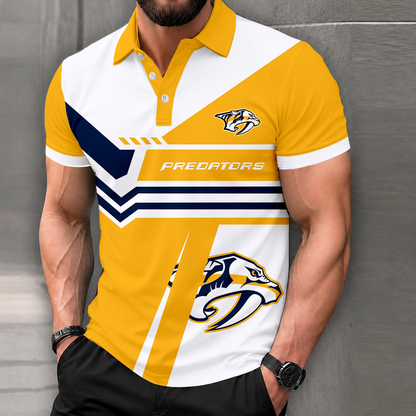 LIMITED EDITION - NEW CUSTOMIZED NHL31 NVP NASHVILLE PREDATORS POLO SHIRT, ZIP POLO SHIRT & T-SHIRTS