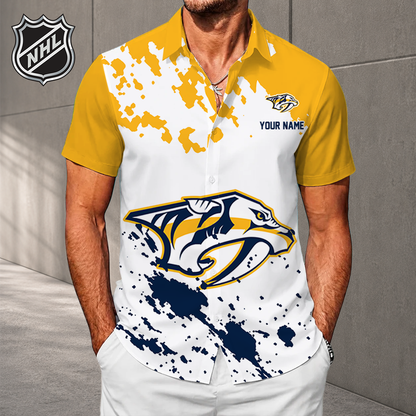 LIMITED EDITION - NEW CUSTOMIZED NHL31 NVP NASHVILLE PREDATORS UNISEX HAWAIIAN SHIRT