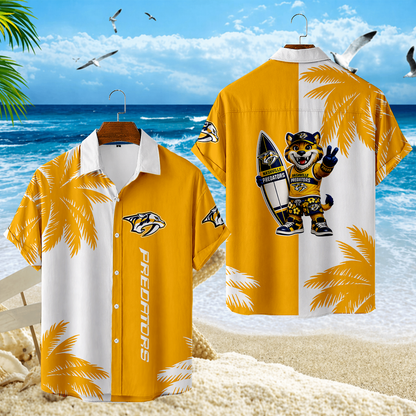 LIMITED EDITION - NEW CUSTOMIZED NHL31 NVP NASHVILLE PREDATORS UNISEX HAWAIIAN SHIRT